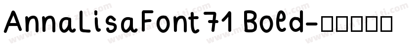 AnnaLisaFont71 Bold字体转换